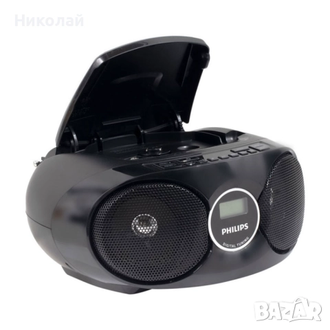 Радио CD плеър PHILIPS Черен цвят, снимка 2 - Други - 52769740