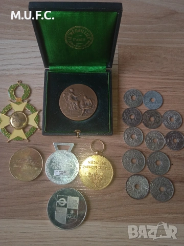 Френски Медали и монети 1905-1925, снимка 11 - Нумизматика и бонистика - 54233958