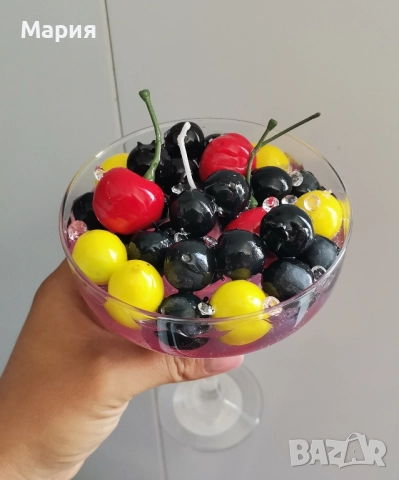 Чаши с декорация плодове , снимка 2 - Декорация за дома - 51838674