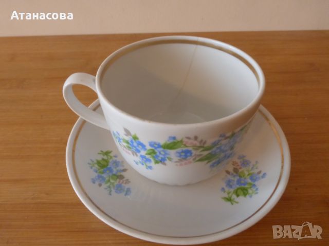 Руски порцеланов сервиз за кафе чай Вербилки 1970 г, снимка 11 - Сервизи - 45869985