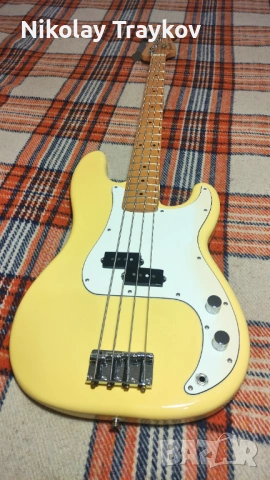 Бас китара Fender Player Precision MN, снимка 3 - Китари - 52957479