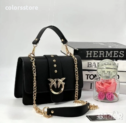 Луксозна Черна чанта Pink 🅾️/SG125