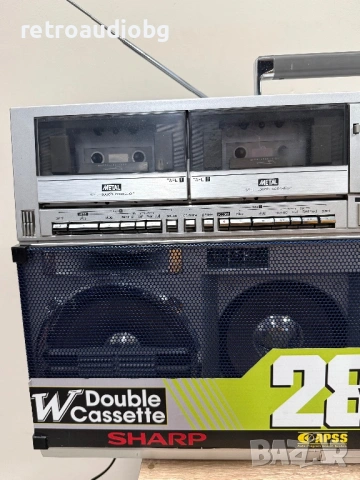 🔉Колекционерски ретро радиокасетофон SHARP GF-767 Z Boombox🔉, снимка 4 - Радиокасетофони, транзистори - 53258076