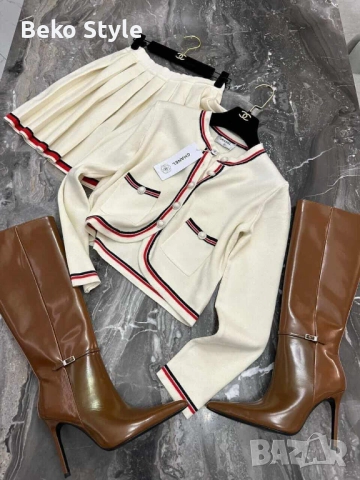 Финно плетиво дамски сет от 2 части, снимка 2 - Комплекти - 52260231