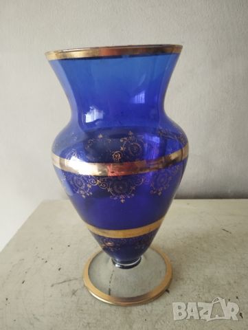 Стъклена ваза Бохемия, снимка 5 - Други ценни предмети - 45235365