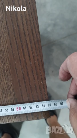 Бюро за офиса или за вкъщи 140/65/73см цвят кафяв - махагон с вградено шкафче, снимка 15 - Бюра - 51230366