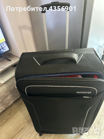 Куфар с колелца American Tourister, снимка 4 - Куфари - 53005053