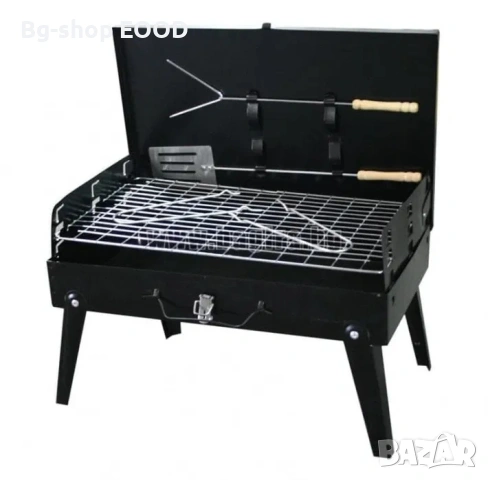 Преносима сгъваема градинска скара , 44x27x47 см, за къмпинг, снимка 5 - Барбекюта - 53812159