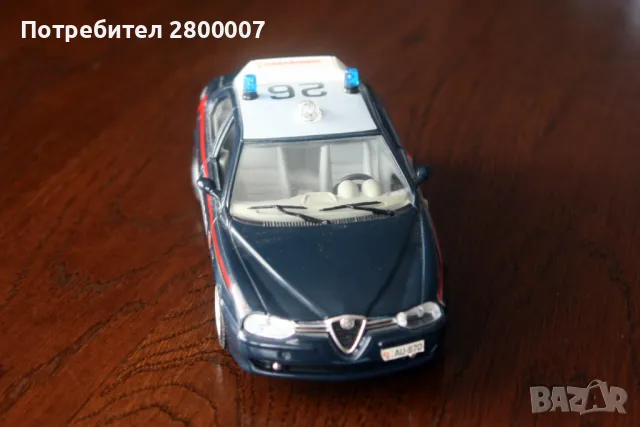 Bburago. Alfa Romeo 156. 1/24. Made in Italy., снимка 2 - Колекции - 47161062