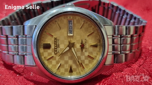 Винтидж оригинален мъжки ръчен часовник Citizen Automatic с 21 камъка, снимка 2 - Мъжки - 52567551