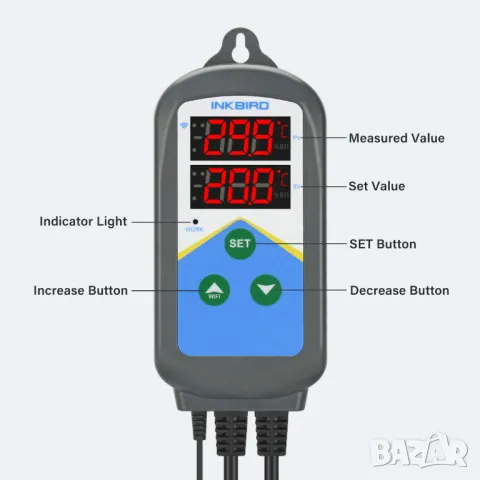 Температурен контролер /терморегулатор/ INKBIRD, снимка 2 - Друга електроника - 48902477