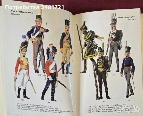 Справочник на военните униформи 15ти-20ти век / Military Uniforms of the World in Colour, снимка 8 - Енциклопедии, справочници - 53749853