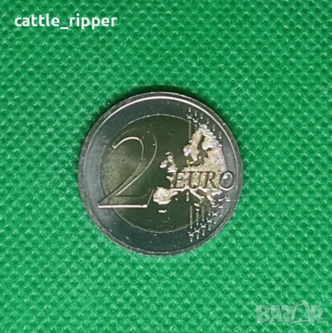 2 евро 2013 г. - Словакия - 1150 г. от началото на мисията на Кирил и Методий във Великоморавия, снимка 2 - Нумизматика и бонистика - 53610695