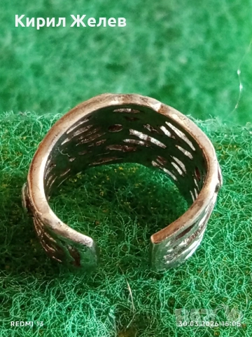 Шикозен ажурен сребърен пръстен с фасетиран ТОПАЗ Арт бижу 54223, снимка 4 - Пръстени - 54027296