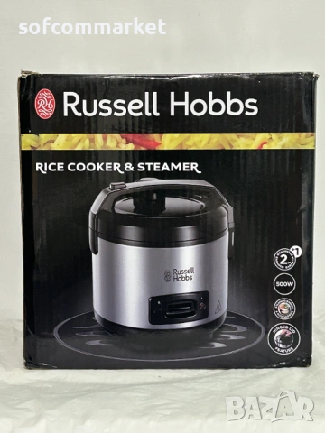 Уред за готвене на пара Russell Hobbs 27080-56 и оризоварка, снимка 8 - Съдове за готвене - 54253240