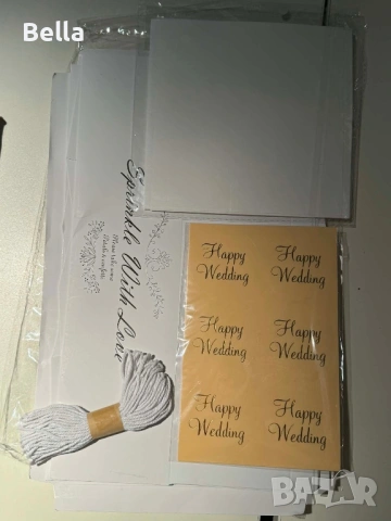 сватбена украса за маса,обувки, кутии ,ветрила, снимка 6 - Сватбени аксесоари - 53907941