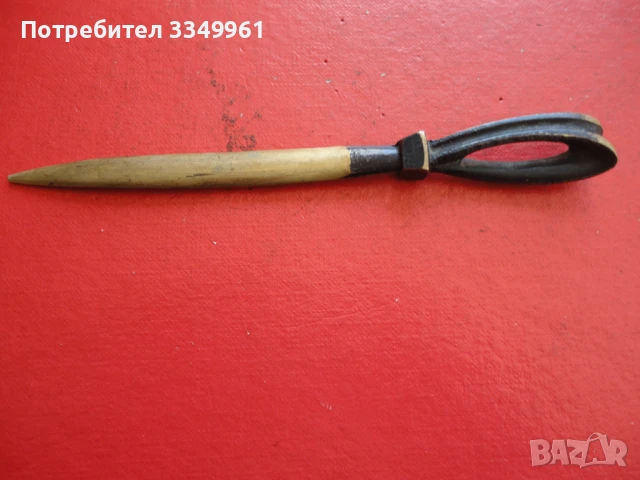 Старинен бронзов нож за писма , снимка 6 - Ножове - 51281686