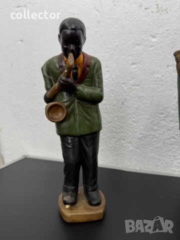 Комплект от керамични джаз музиканти. №7456, снимка 5 - Антикварни и старинни предмети - 51976345