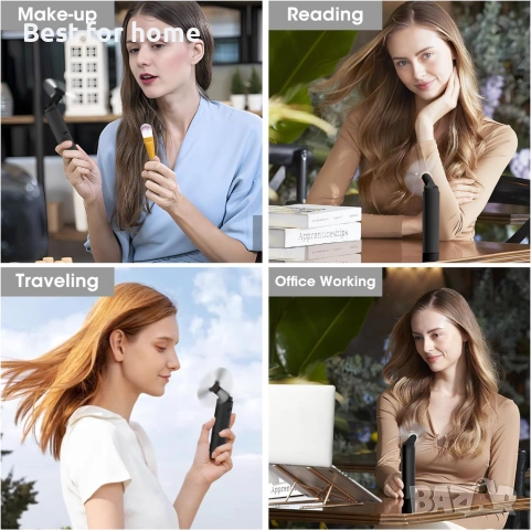 OLV Ръчен мини вентилатор, преносим, ​​акумулаторен,, снимка 6 - Друга електроника - 53204653