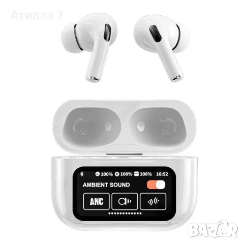 Уникални Безжични Слушалки A9 Pro,AirPods,Galaxy Buds,TWS,Buds Pro