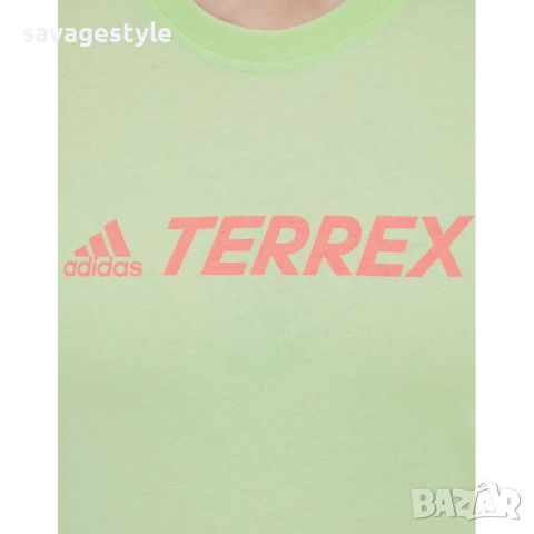 ADIDAS Terrex Classic Logo Tee Green, снимка 3 - Тениски - 46685302