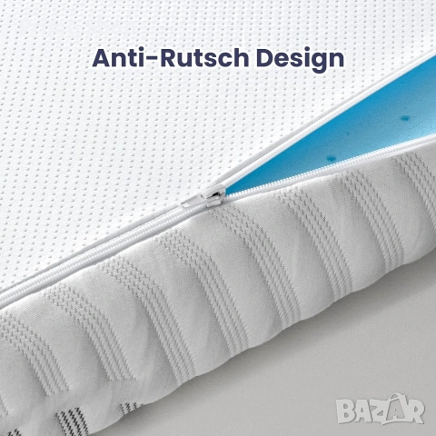 140x200x7см - Топ матрак BedStory, охлаждаща мемори пяна, перящ се калъф , снимка 5 - Матраци - 53748950