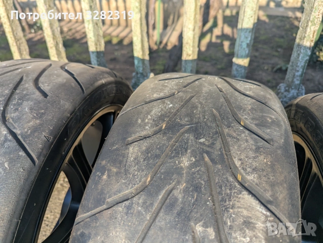 Джанти 17 цола 5x114.3 Enkei Honda EP3 Toyo R888 215/45/17, снимка 8 - Гуми и джанти - 53704219