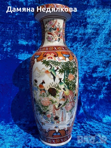 огромна китайска ваза за под, снимка 5 - Вази - 53997890