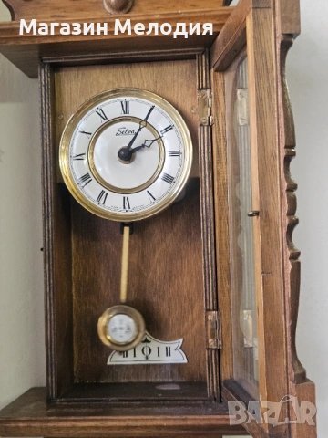 Немски стенен часовник Selva. Часовникът е в отлично визуално и техническо състояние, без забележки , снимка 8 - Стенни часовници - 49984160