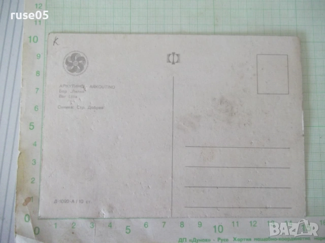 Картичка "АРКУТИНО - Бар *Лилия*", снимка 2 - Филателия - 54225993