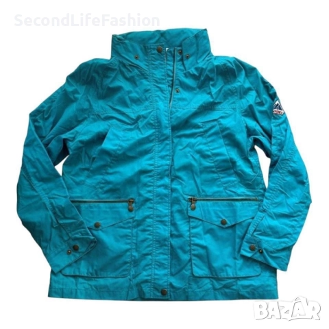 Дамско яке Pyrenex Ferry Parka с качулка синьо размер L 40, леко.