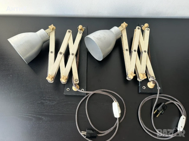 Соц Разтегателна Лампа Индустриална Промишлена Винтидж