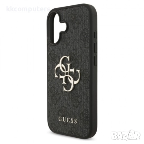 Оригинален кейс Guess Big 4G Logo Classic, За iPhone 17 (6.3), Черен и Протектор, снимка 5 - Калъфи, кейсове - 51795203