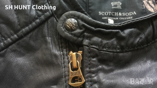 SCOTCH AND SODA Real Leather Jacket Размер M мъжко яке естествена кожа 37-67, снимка 5 - Якета - 52159661