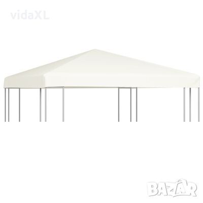 vidaXL Покрив за шатра, 310 г/м², 3x3 м, кремавобял（SKU:44777, снимка 1 - Градински мебели, декорация  - 45109295