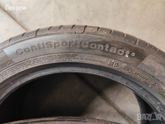 2бр. летни гуми 225/45/17 Continental, снимка 3 - Гуми и джанти - 53931351