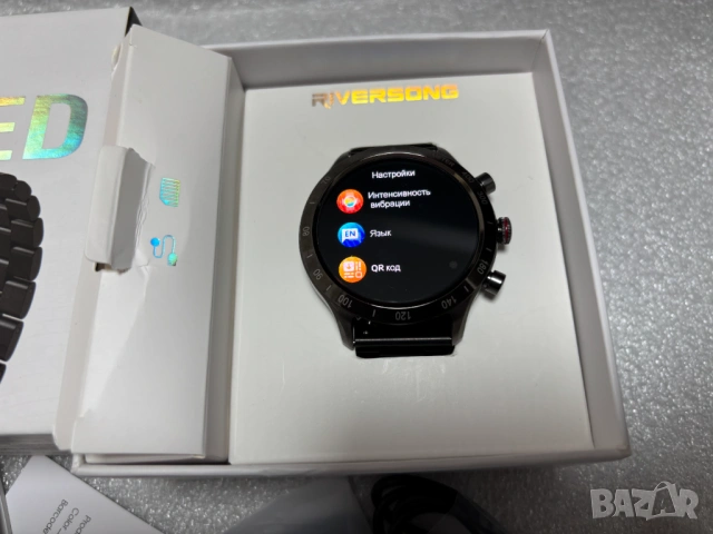 НОВ! Смарт часовник Riversong – Motive 9 Max, 1.43'', Space Grey, снимка 4 - Смарт часовници - 53110730