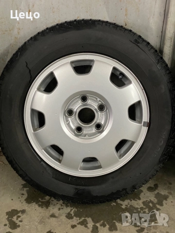 Джанти Ауди 15” 5х112 със зимни гуми 195/65/15, снимка 3 - Гуми и джанти - 51990710