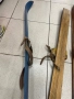 Винтидж детски дървени ски – сини, 90 см, снимка 6
