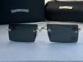 CHROME HEARTS мъжки слънчеви очила правоъгълни, снимка 4