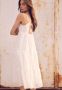  Бяла дълга нова бродерия дантелена елегантна кукленска ажурна рокля ажур 100 % памук памучна, снимка 8