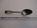 Старинна посребрена бронзова лъжица , снимка 1