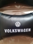 ТОП Цена 2 бр- 22 лв кожени възглавнички с бял надпис и бяла емблема Фолксваген Volkswagen, снимка 3