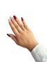 Хубав дамски пръстен от неръждаема стомана съчетава съвременен дизайн с деликатна елегантност, снимка 1 - Пръстени - 45454441