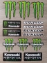 Стикери Монстър Дънлоп Кавазаки Dunlop Monster Kawasaki Stickers 14 бр, снимка 1