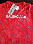 червена тениска balenciaga t shirt, снимка 3