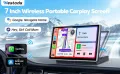 Мултимедия Westods Wireless Apple Carplay & Android Auto, преносим 7" HD IPS екран за кола, GPS нави, снимка 10