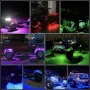 Комплект амбиентно осветление , RGB, Интериор екстериор, 4 модула с  16 диода, app, Bluetooth, 12V, снимка 3