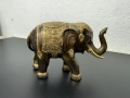 Бронзова статуетка на слон №7987 , снимка 4