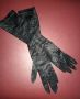 Черни сатенени  елегантни ръкавици с еластичност , снимка 6